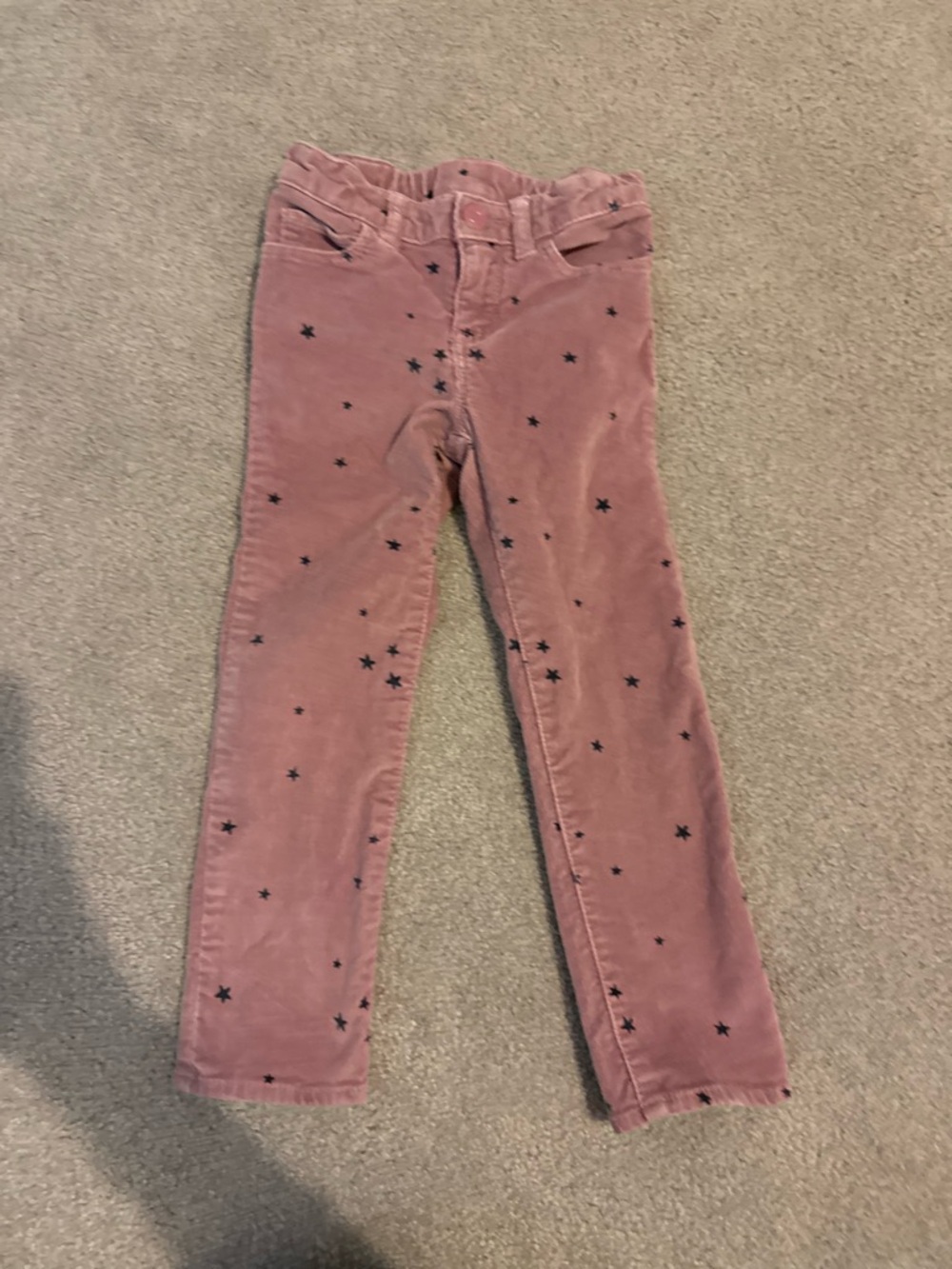 GAP Pink Corduroy Jeans with Black Star Print